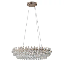 Pendul Azzardo BARLETTA metal, cristal, auriu, transparent, LED, 90W, 3000K - AZ-6900