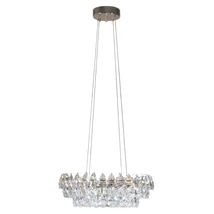Pendul Azzardo BARLETTA metal, cristal, auriu, transparent, LED, 60W, 3000K, 2132Lm - AZ-6901