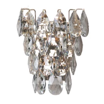 Aplica de perete Azzardo BARLETTA metal, cristal, auriu, transparent, LED, 18W, 3000K - AZ-6906