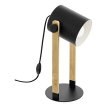 Veioza Eglo HORNWOOD metal, lemn, negru, maro, E27 - 43519