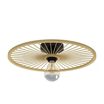Plafoniera Eglo LEOMINSTER metal, natural, negru, E27 - 43883