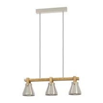 Pendul Eglo CAWTON metal, lemn, maro, otel, E27 - 43952