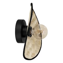 Aplica de perete Eglo MARYWELL metal, lemn, negru, maro, E27 - 44045