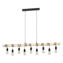 Pendul Eglo TOWNSHEND metal, lemn, negru, maro, E27 - 44099