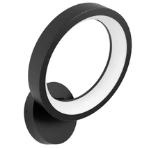 Aplica de perete Eglo MARGHERA-Z, LED integrat inclus, IP20, baza din otel negru, abajur plastic alb | Eglo-900069