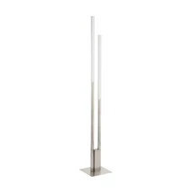 Lampadar Eglo FRAIOLI-Z, LED integrat inclus, IP20, baza din aluminiu nichel satinat, abajur plastic alb | Eglo-900078