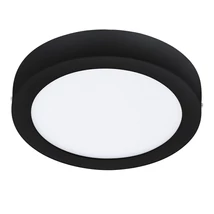 Plafoniera Eglo FUEVA-Z, LED integrat inclus, IP44, baza din otel negru, abajur plastic alb | Eglo-900108