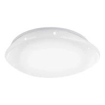 Plafoniera Eglo SILERAS-Z, LED integrat inclus, IP20, baza din otel alb, abajur plastic cu efect cristal alb | Eglo-900129