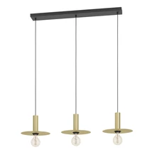 Pendul Eglo ESCANDELL metal, negru, alama, E27 - 900732
