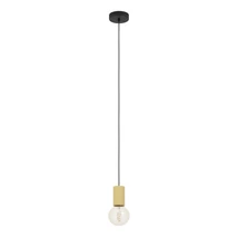 Pendul Eglo POZUETA metal, lemn, negru, maro, E27 - 900801