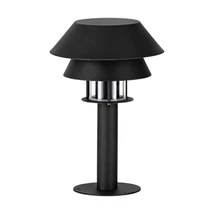 Lampadar exterior Eglo CHIAPPERA metal, sticla, negru, transparent, E27, IP65 - 900802