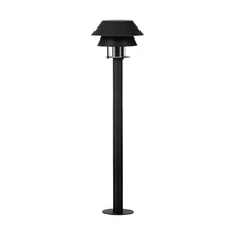 Lampadar exterior Eglo CHIAPPERA metal, sticla, negru, transparent, E27, IP65 - 900803