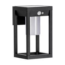 Aplica de perete exterioara cu senzor Eglo MARTANO metal, plastic,negru, alb, LED, 4000K, 3.7W, 340lm, IP44 - 900804