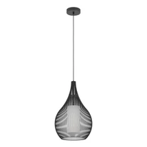 Pendul Eglo RAZONI metal, sticla, negru, alb, E27 - 900828