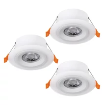 Spot incastrabil Eglo CALONGE plastic, alb, LED, 3000K, 3x4.8W, 3x620lm - 900913