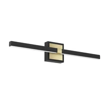 Aplica de perete pentru baie Eglo PEGUERA metal, plastic, negru, alb, LED, 3000K, 11W, 1165lm, IP44 - 900928
