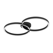 Plafoniera Eglo AMANDOLO metal, plastic, negru, alb, LED, 2700K-6500K, 19.5W, 2400lm - 900955