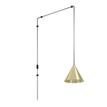 Pendul Eglo NARICES plastic, metal, negru, alama, E27 - 900975