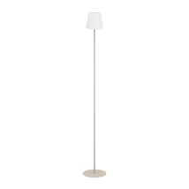 Lampadar Eglo FIORANA metal, textil, nisipiu, alb, E14 - 901112