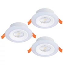 Spot incastrabil de baie Eglo CALONGE RGB plastic, alb, LED, 11,4W, 2700K-6500K, 3x 520 Lm, IP44 - 901117