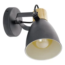 Aplica de perete Eglo COSWARTH metal, lemn, antracit, maro, crem, E27 - 901174