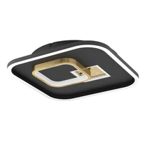 Plafoniera Eglo TIRIOLO metal, plastic, alb, negru, auriu, LED, 25,4W, 4000K, 3250 Lm - 901245