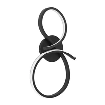 Aplica de perete Eglo SERPINS metal, plastic, negru, alb, LED, 11,4W, 3000K, 1400 Lm - 901268