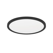 Plafoniera de baie Eglo MINERARIO plastic, negru, alb, LED, 16,4W, 3000K, 2500 Lm, IP 54 - 901572