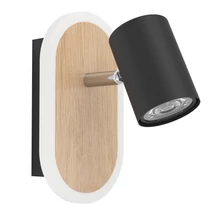 Aplica de perete Eglo RIMBOCCHI metal, plastic, negru, maro, alb, LED, 7W, 3000K, 850 Lm - 901631