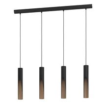 Pendul Eglo BARBOTTO metal, lemn, negru, maro, GU10, 18W - 901733