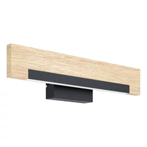 Aplica de perete Eglo CAMACHO metal, lemn, plastic, negru, maro, alb, LED, 9,6W, 3000K, 1050 lm - 901738