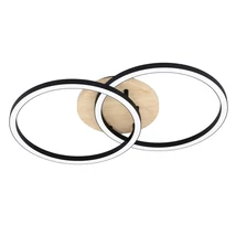 Plafoniera Eglo LOMALTAS-Z metal, lemn, plastic, negru, maro, alb, LED, 32W, 2700K - 6500K, 4440 Lm - 901743
