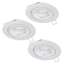 Spot incastrabil Eglo FAVAZZINA metal, alb, GU10, 3X4W, 2700K - 901756