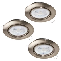 Spot incastrabil Eglo FAVAZZINA metal, nichel, GU10, 3X4W, 2700K - 901757