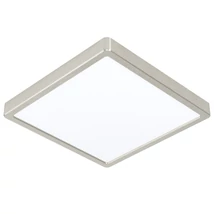 Plafoniera Eglo FUEVA-Z, LED integrat inclus, IP44, baza din aluminiu nichel satinat, abajur plastic alb | Eglo-98852
