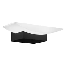 Aplica de perete Eglo METRASS, LED integrat inclus, IP20, baza din aluminiu negru, abajur plastic satinat | Eglo-98888