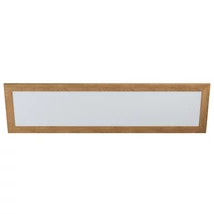 Plafoniera Eglo PIGLIONASSO, LED integrat inclus, IP20, baza din otel-plastic alb, abajur lemn maro | Eglo-99473
