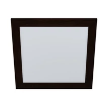 Plafoniera Eglo PIGLIONASSO, LED integrat inclus, IP20, baza din otel-plastic alb, abajur lemn maro inchis | Eglo-99474
