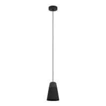 Pendul Eglo CANTERRAS, dulie E27, nu contine becul, IP20, baza din otel negru, abajur terrazzo alb-gri | Eglo-99544