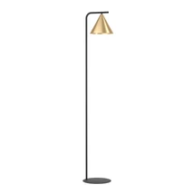 Lampadar Eglo NARICES, dulie E27, nu contine becul, IP20, baza din otel negru, abajur otel alama periat-auriu | Eglo-99594