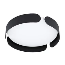 Plafoniera Eglo VALCASOTTO, LED integrat inclus, IP20, baza din otel negru, abajur plastic alb | Eglo-99621
