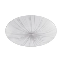 Plafoniera Eglo NIEVES, LED integrat inclus, IP20, baza din otel alb, abajur plastic alb-argintiu | Eglo-99699