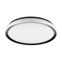 Plafoniera Eglo SELUCI, LED integrat inclus, IP20, baza din otel negru, abajur plastic alb-transparent | Eglo-99781