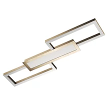 Plafoniera Eglo MONIROTE, LED integrat inclus, IP20, baza din aluminiu-otel nichel satinat, abajur plastic alb | Eglo-99791