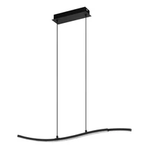 Pendul Eglo LEJIAS, LED integrat inclus, IP20, baza din otel negru, abajur plastic transparent | Eglo-99802