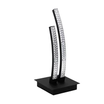 Veioza Eglo LEJIAS, LED integrat inclus, IP20, baza din otel negru, abajur plastic transparent | Eglo-99804