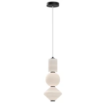 Pendul Elstead metal, sticla, negru, alb, LED, 20W, 3000K, 1060 Lm - ELS-ALM-BIJOU-P3-MB