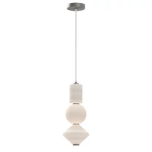 Pendul Elstead metal, sticla, nichel, alb, LED, 20W, 3000K, 1060 Lm - ELS-ALM-BIJOU-P3-PN