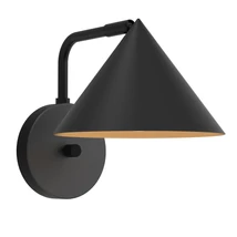 Aplica de perete  Elstead metal, negru, E27 - ELS-ALM-REMYCK-1WB-BK