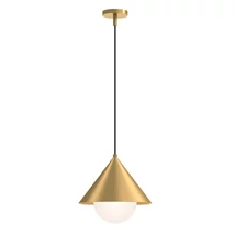 Pendul Elstead metal, sticla, auriu, opal, E27 - ELS-ALM-REMYCK-P-GD
